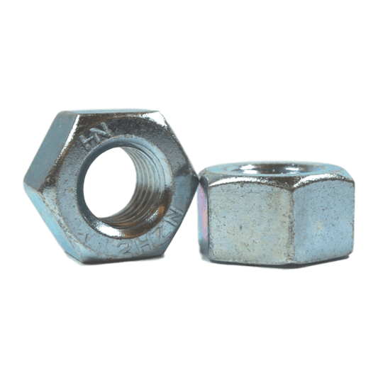 1/2"-13, Grade 2H Heavy Hex Nuts, Zinc Plated