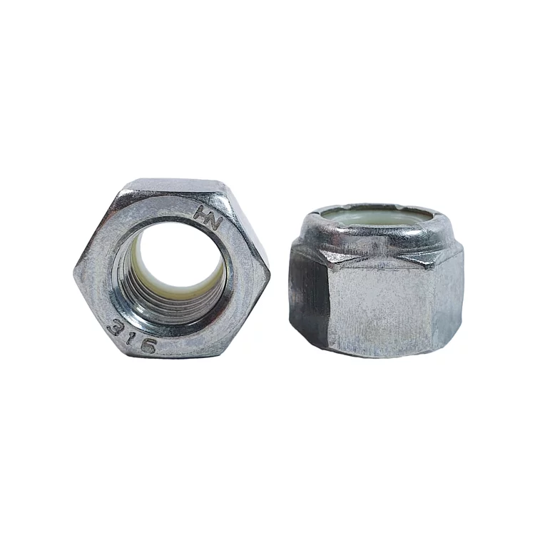 3/8"-24, 316 Stainless Steel Nylon Insert Lock Nuts