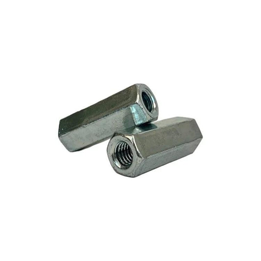 7/8"-9x1-1/4"x3", Coupling Nuts, Zinc Plated