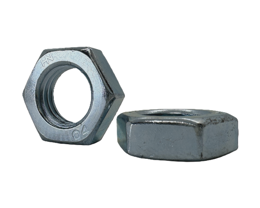 M20-P2.5, DIN 439 Hex Jam Nuts, Zinc Plated