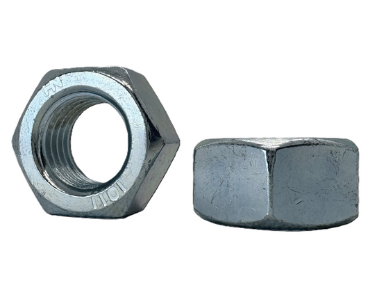 M8-P1.25, DIN 934 Class 10 Hex Nuts, Zinc Plated