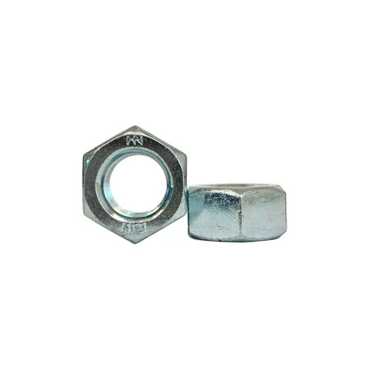 M12-P1.75, DIN 934 Class 10 Hex Nuts, Zinc Plated