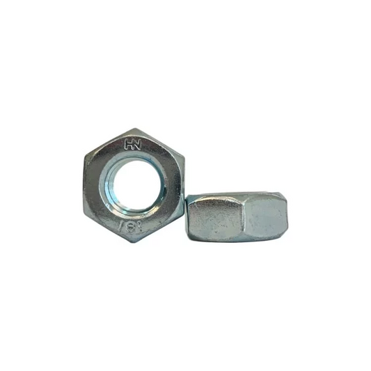 M18-P2.5, DIN 934 Class 8 Hex Nuts, Zinc Plated