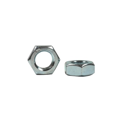 9/16"-18, Hex Jam Nuts, Zinc Plated