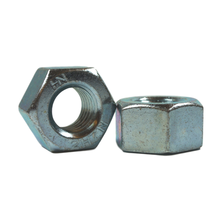 7/16"-14, Grade 2H Heavy Hex Nuts, Zinc Plated