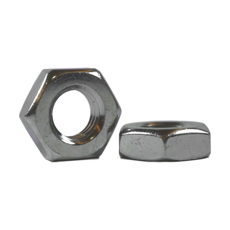 7/16"-14, Heavy Hex Jam Nuts, Zinc Plated