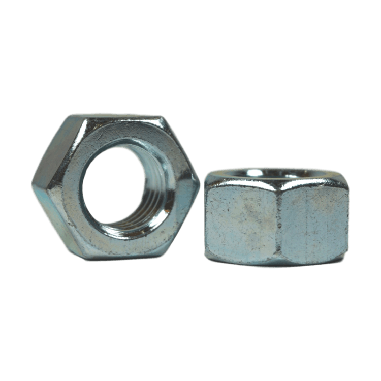 9/16"-18, Hex Nuts, Zinc Plated