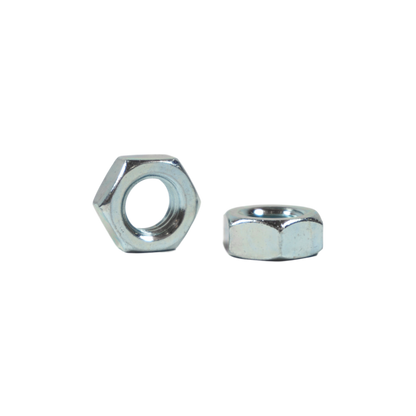 1/4"-28, Hex Jam Nuts, Zinc Plated