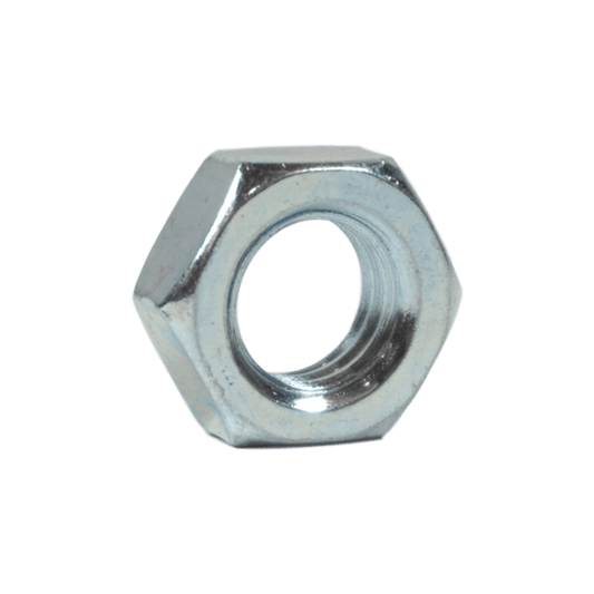 9/16"-12, Hex Jam Nuts, Zinc Plated