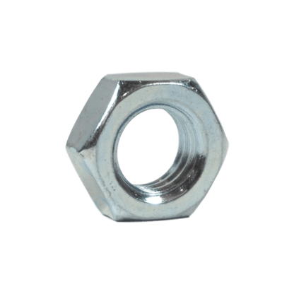 9/16"-18, Hex Jam Nuts, Zinc Plated