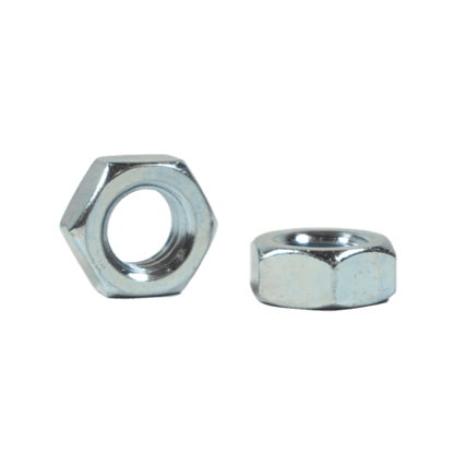 9/16"-18, Hex Jam Nuts, Zinc Plated