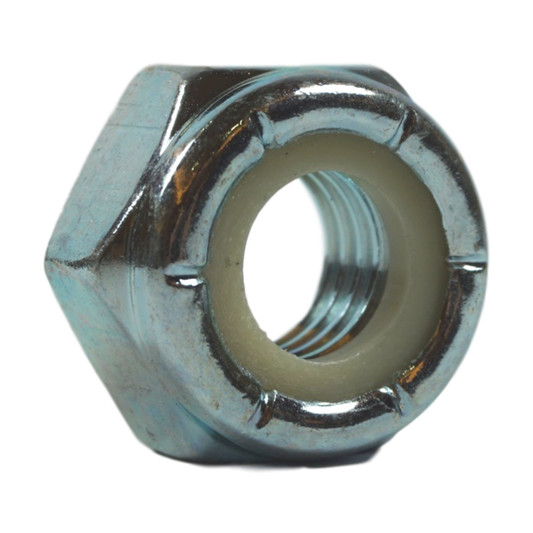 3/4"-10, NTU Jam Nylon Insert Lock Nuts, Zinc Plated