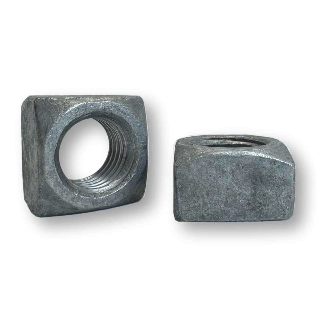 7/8"-9, Square Nuts, Hard Dipped Galvanized